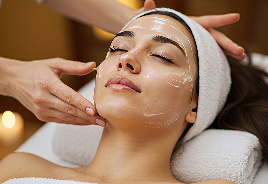 Organic facial treatment in South Carolina spa